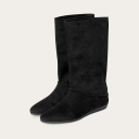 Sasha High Boots, black nubuck